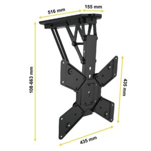Motorized foldaway TV ceiling mount by Gecko Products