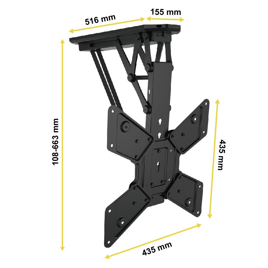 Motorize Ceiling Mount Multi Angle Position Suit 37 65 Led Gkd