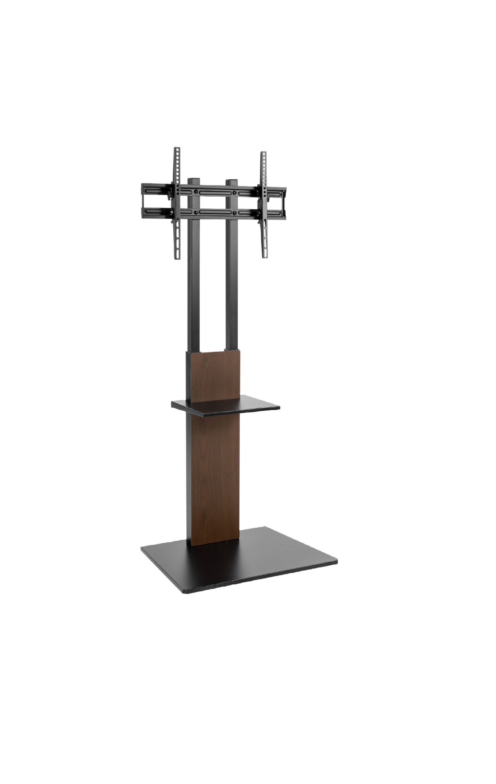 TV Floor Stand Adjustable Height 12001600mm with DVD Shelf