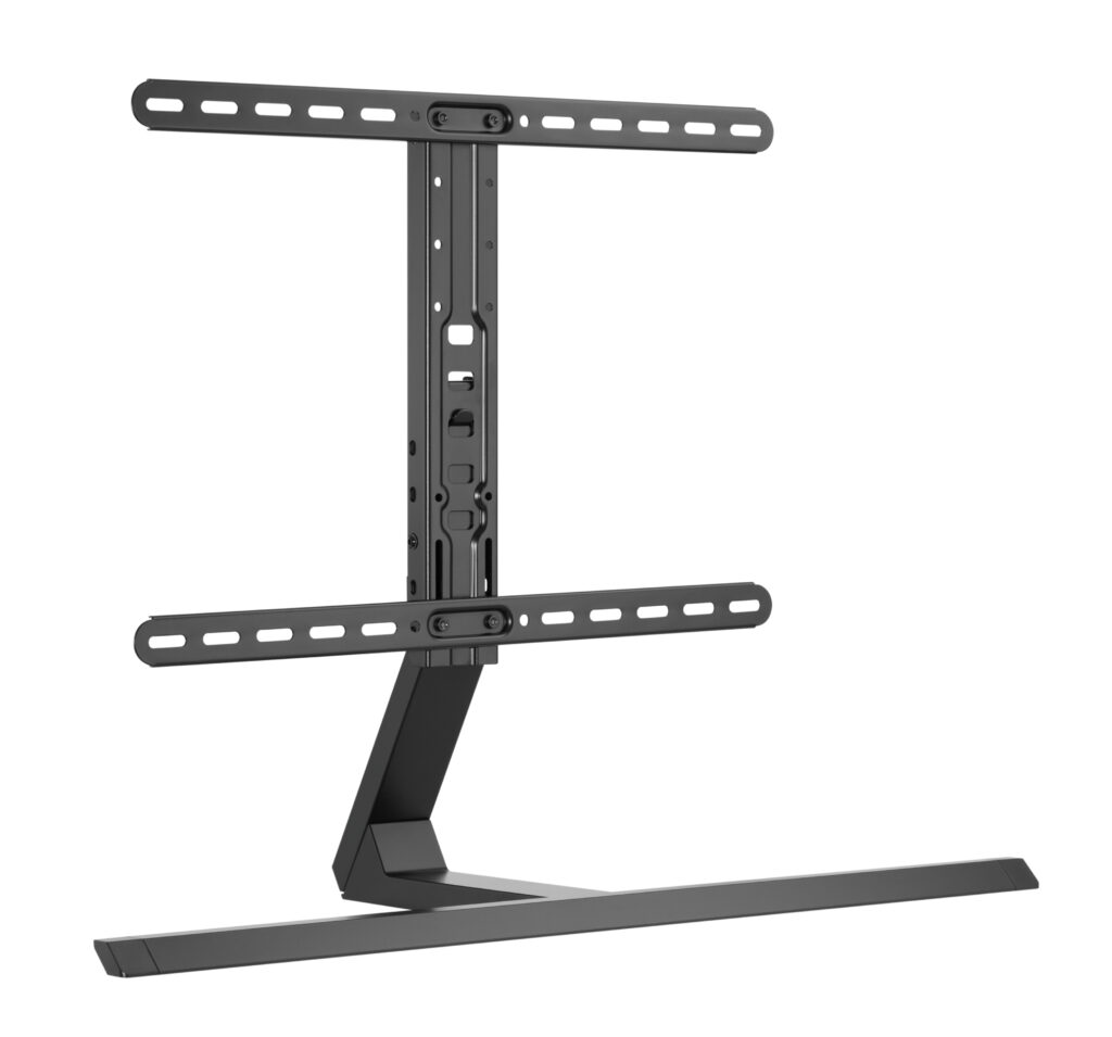 Replaceable TV Legs Desktop Stand Swivel Tilted Height adj Max Load