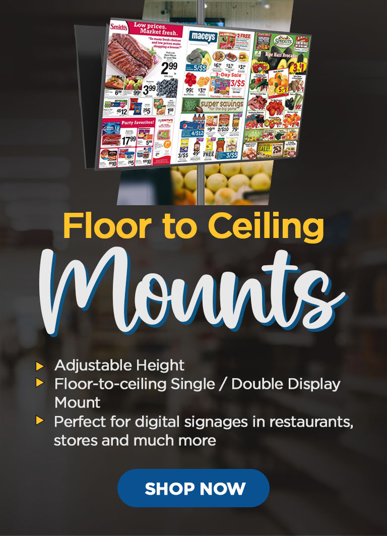 Floor to Ceiling Mounts Mobile Banner