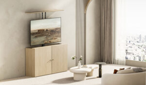 POP-UP & Drop-Down Motorized TV Lift Fit 42”-88” Model: GKD-8766