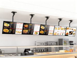 Menuboard with Weight Balance Ceiling Plate 5x5 32"-65" Model: GKV-657C