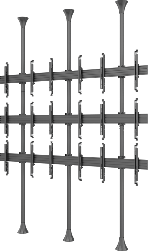 Digital Signage Display 3x3 (32"-65") TV Pole Model: GKD-922C3B3FC