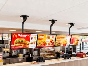 Menuboard with Weight Balance Ceiling Plate 4x4 32"-65" Model: GKV-646C